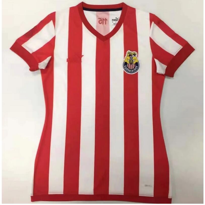 115 Years Chivas Deportivo Guadalajara Retro Women Home Kit Soccer Jersey